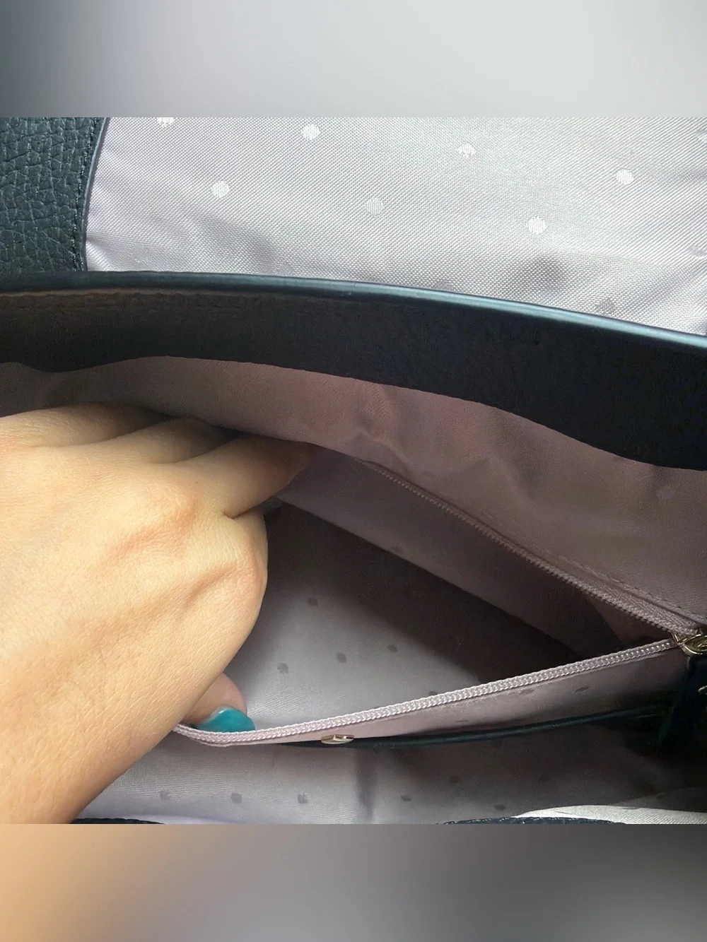 Kate Spade Black Pebbled Leather Backpack